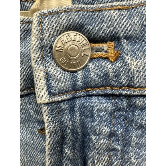 Madewell High-Rise Denim Shorts Women's 26 Distressed w/5 Pockets Button/ZipUp - Picture 5 of 10